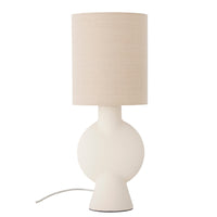 Sergio table lamp, natural, earthenware