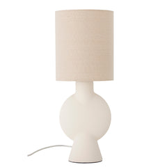 Sergio table lamp, natural, earthenware