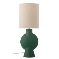 Sergio table lamp, green, earthenware