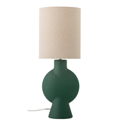 Sergio table lamp, green, earthenware