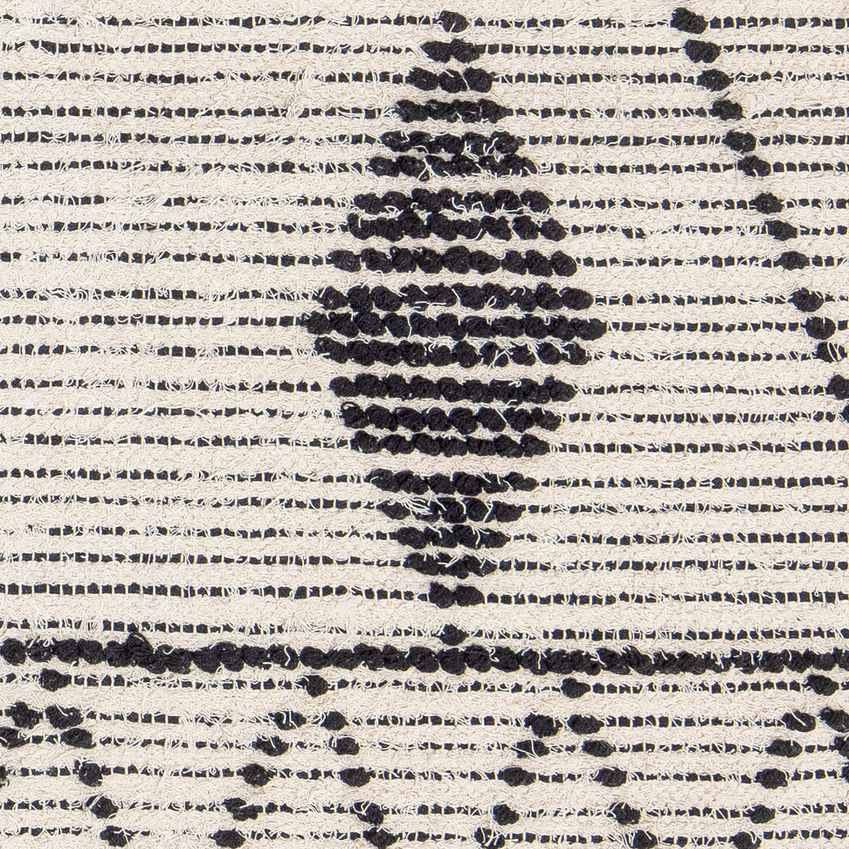 Beiger Yuki Teppich aus Baumwolle, Polyester und Rayon mit gewebtem Muster, rechteckige Form, Creative Collection, Boho-Chic-Stil
