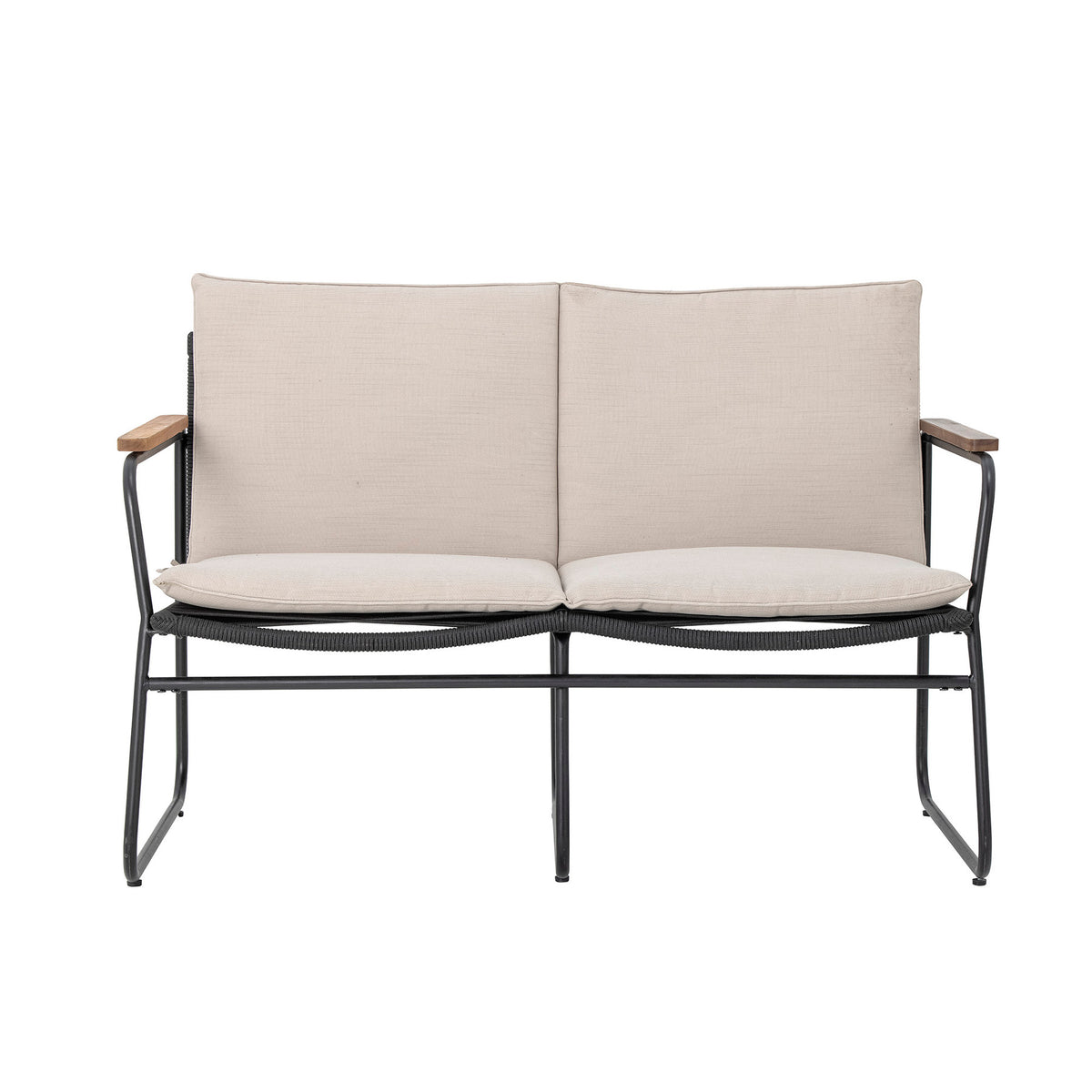 Hampton Sofa, Schwarz, Metall in Black präsentiert im Onlineshop von KAQTU Design AG. Lounge Sofa ist von Bloomingville