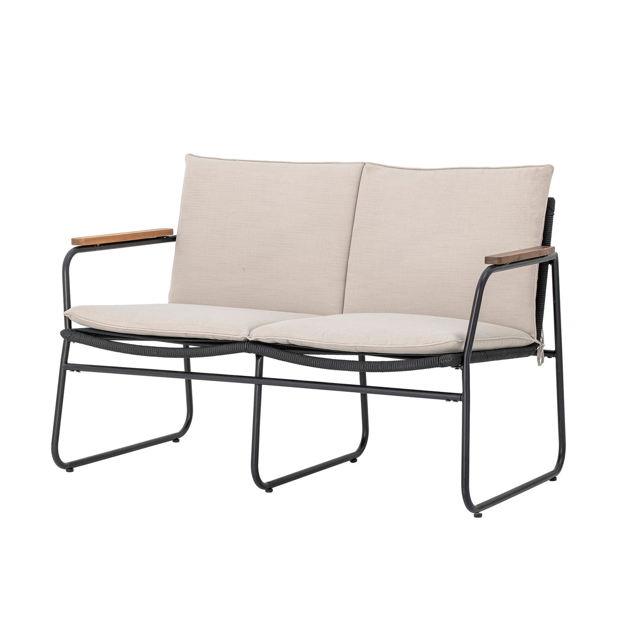 Hampton Sofa, Schwarz, Metall in Black präsentiert im Onlineshop von KAQTU Design AG. Lounge Sofa ist von Bloomingville