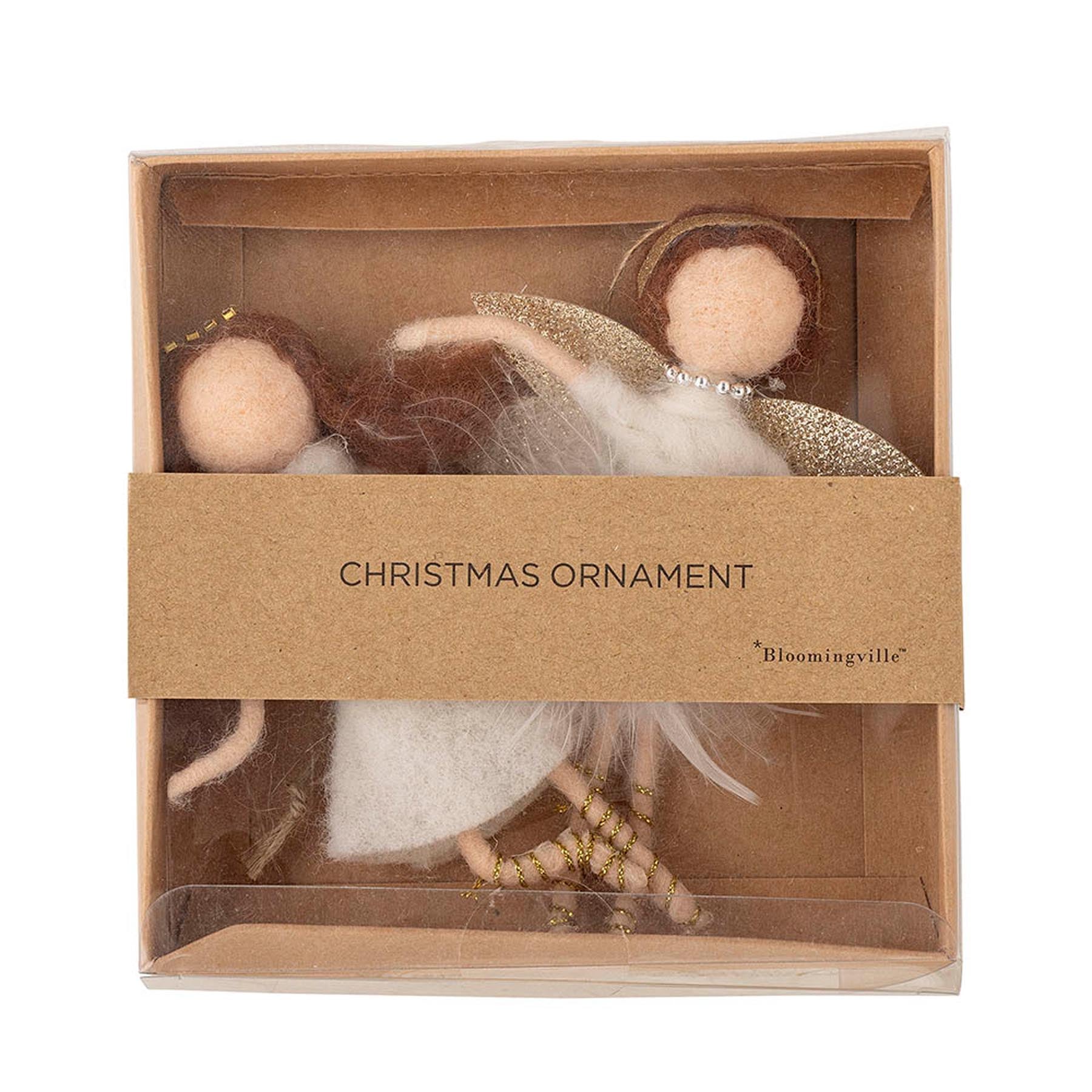 Liuka Ornament, Weiß, Wolle in White präsentiert im Onlineshop von KAQTU Design AG. Ornament ist von Bloomingville