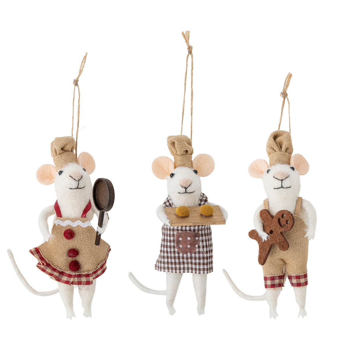 Peo Ornament, Braun, Wolle in Brown präsentiert im Onlineshop von KAQTU Design AG. Ornament ist von Bloomingville