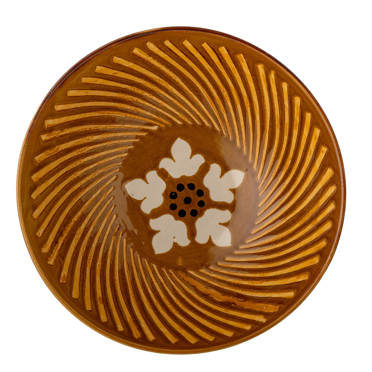 Heikki Schale, Braun, Steingut in Brown präsentiert im Onlineshop von KAQTU Design AG. Schale ist von Bloomingville