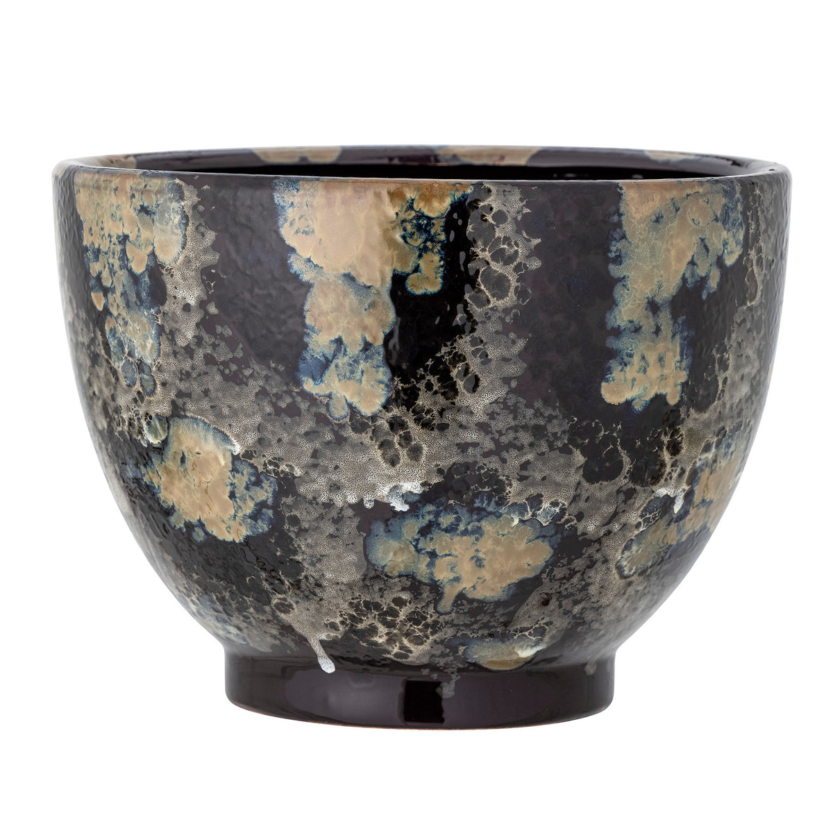 Sayed Blumentopf, Blue, Steingut in Blue präsentiert im Onlineshop von KAQTU Design AG. Blumentopf ist von Creative Collection
