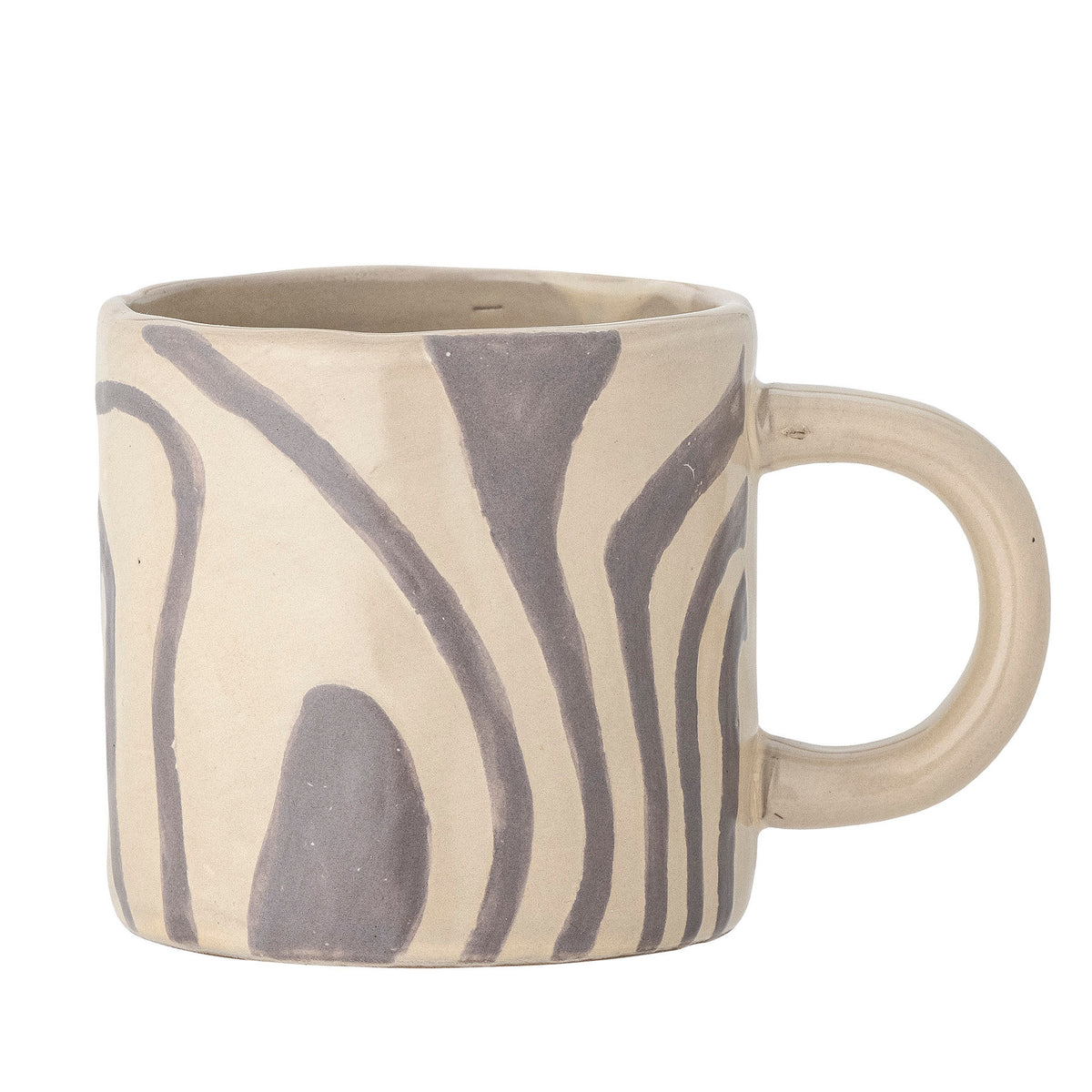 Ninka Becher, Grau, Steingut in Grey präsentiert im Onlineshop von KAQTU Design AG. Tasse ist von Bloomingville