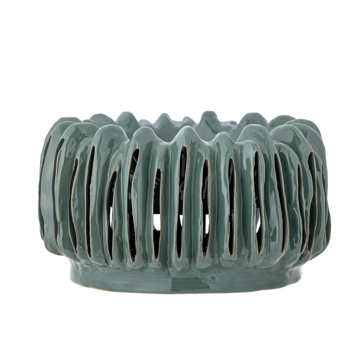 Mavel Blumentopf, Grün, Steingut in Green präsentiert im Onlineshop von KAQTU Design AG. Blumentopf ist von Creative Collection