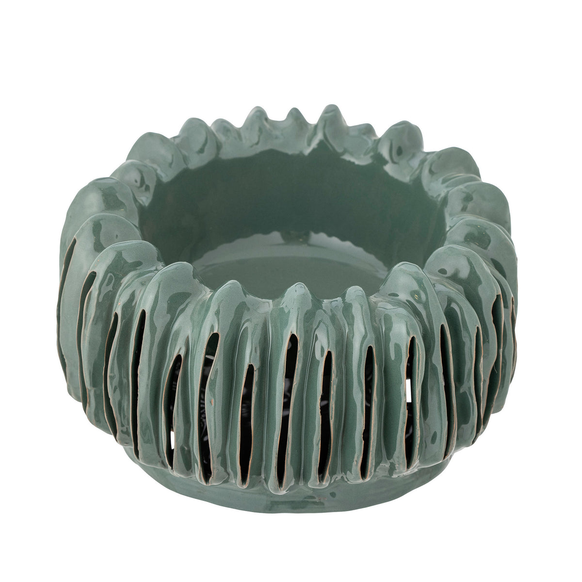 Mavel Blumentopf, Grün, Steingut in Green präsentiert im Onlineshop von KAQTU Design AG. Blumentopf ist von Creative Collection