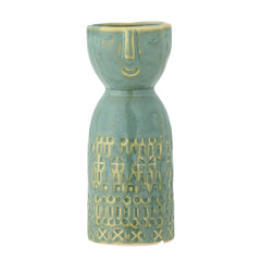 Embla Vase, Grün, Steingut