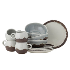 Paula Breakfast Set, <tc>Braun</tc>, earthenware