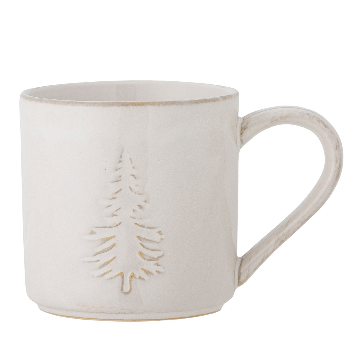 Winter Tasse, Natur, Steingut in Natur präsentiert im Onlineshop von KAQTU Design AG. Tasse ist von Bloomingville