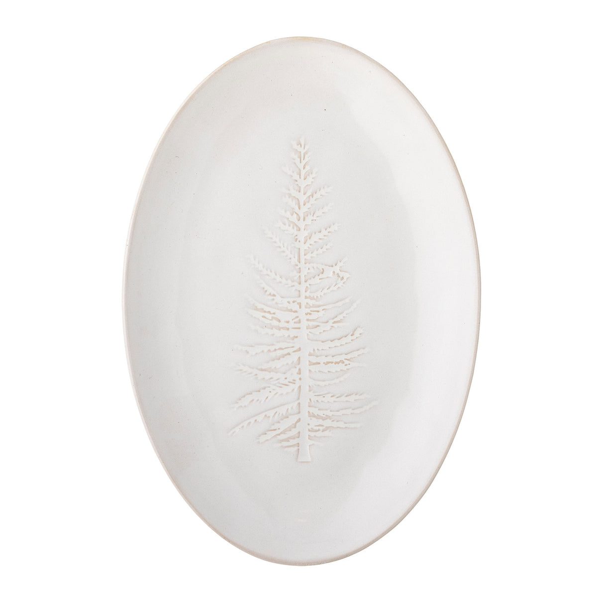 Winter Servierplatte, Natur, Steingut in Natur präsentiert im Onlineshop von KAQTU Design AG. Platte ist von Bloomingville