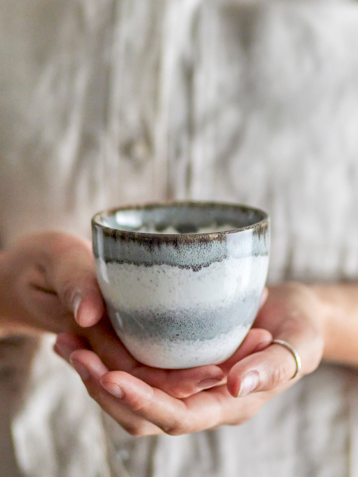Paula Tasse, Multipack, Grau, Steingut in Grey präsentiert im Onlineshop von KAQTU Design AG. Tasse ist von Bloomingville