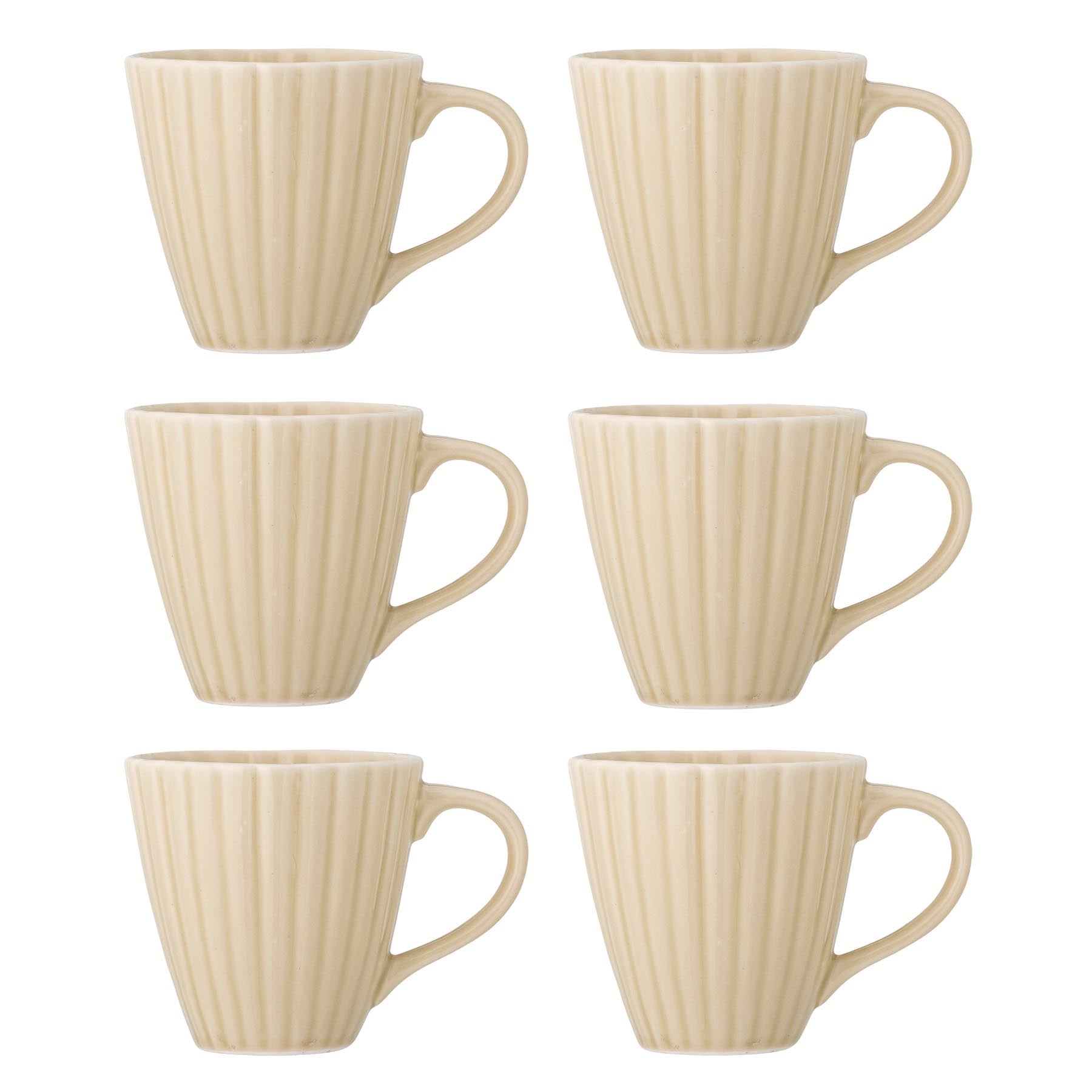 Latina Tasse, Multipack, Natur, Steingut in Nature präsentiert im Onlineshop von KAQTU Design AG. Tasse ist von Bloomingville