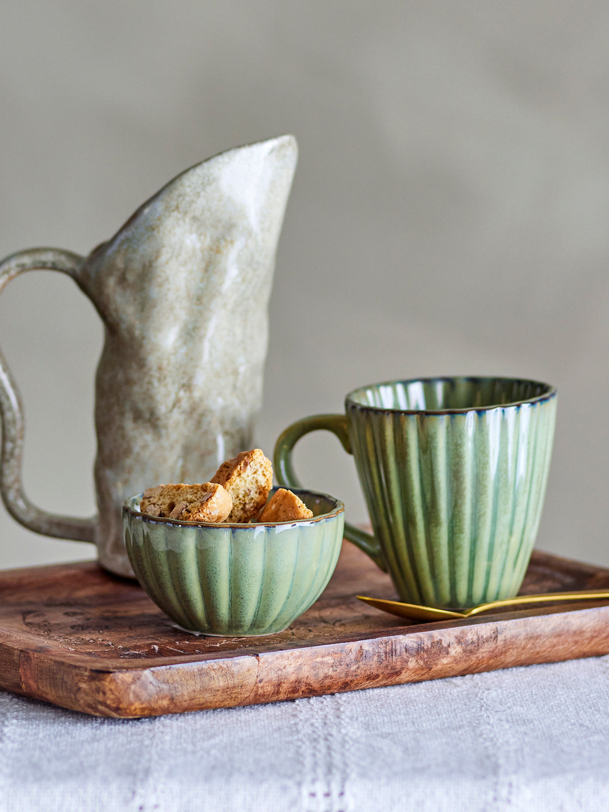 Latina Tasse, Multipack, Grün, Steingut in Green präsentiert im Onlineshop von KAQTU Design AG. Tasse ist von Bloomingville