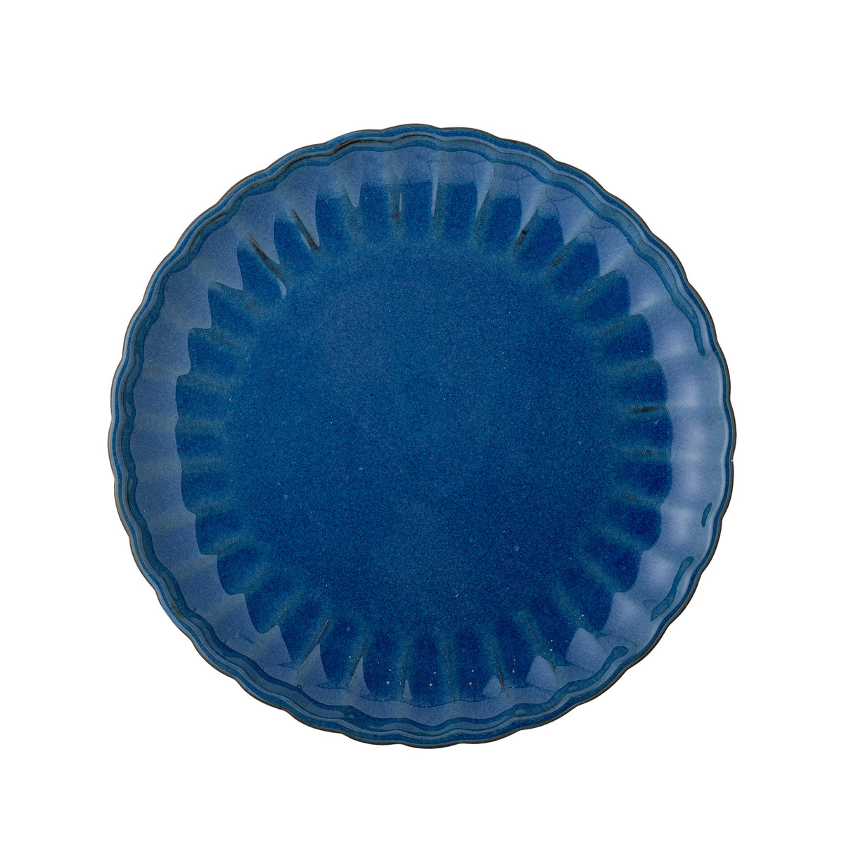 Latina Teller, Blue, Steingut in Blau präsentiert im Onlineshop von KAQTU Design AG. Teller ist von Bloomingville