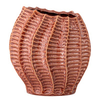 Callon Vase, Rose, Steingut