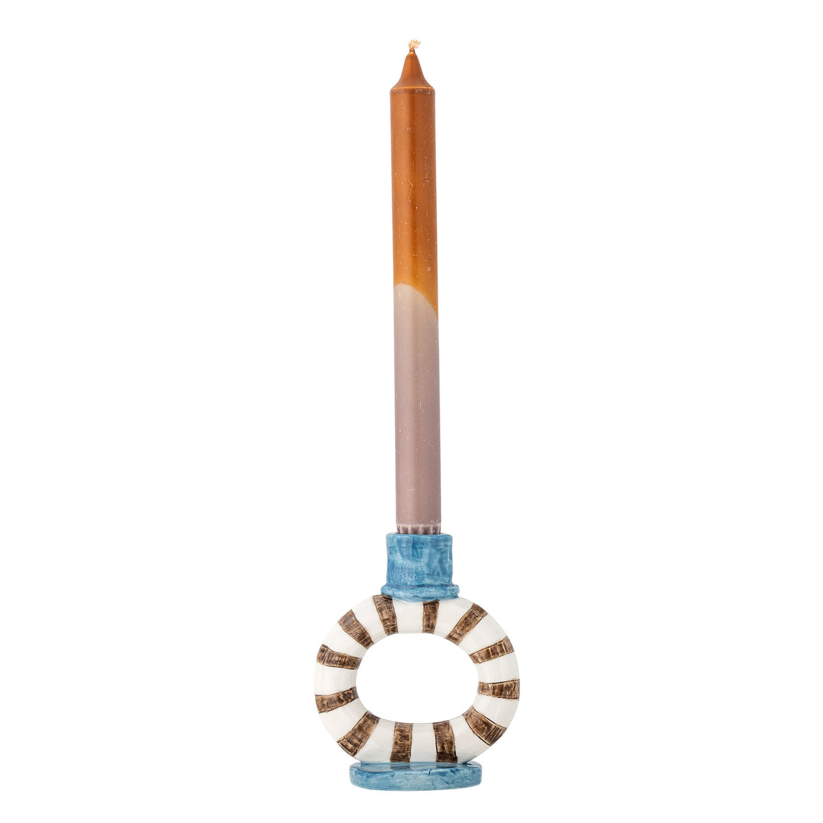 Tacana Kerzenhalter, Blue, Steingut in Blau präsentiert im Onlineshop von KAQTU Design AG. Kerzenständer ist von Bloomingville