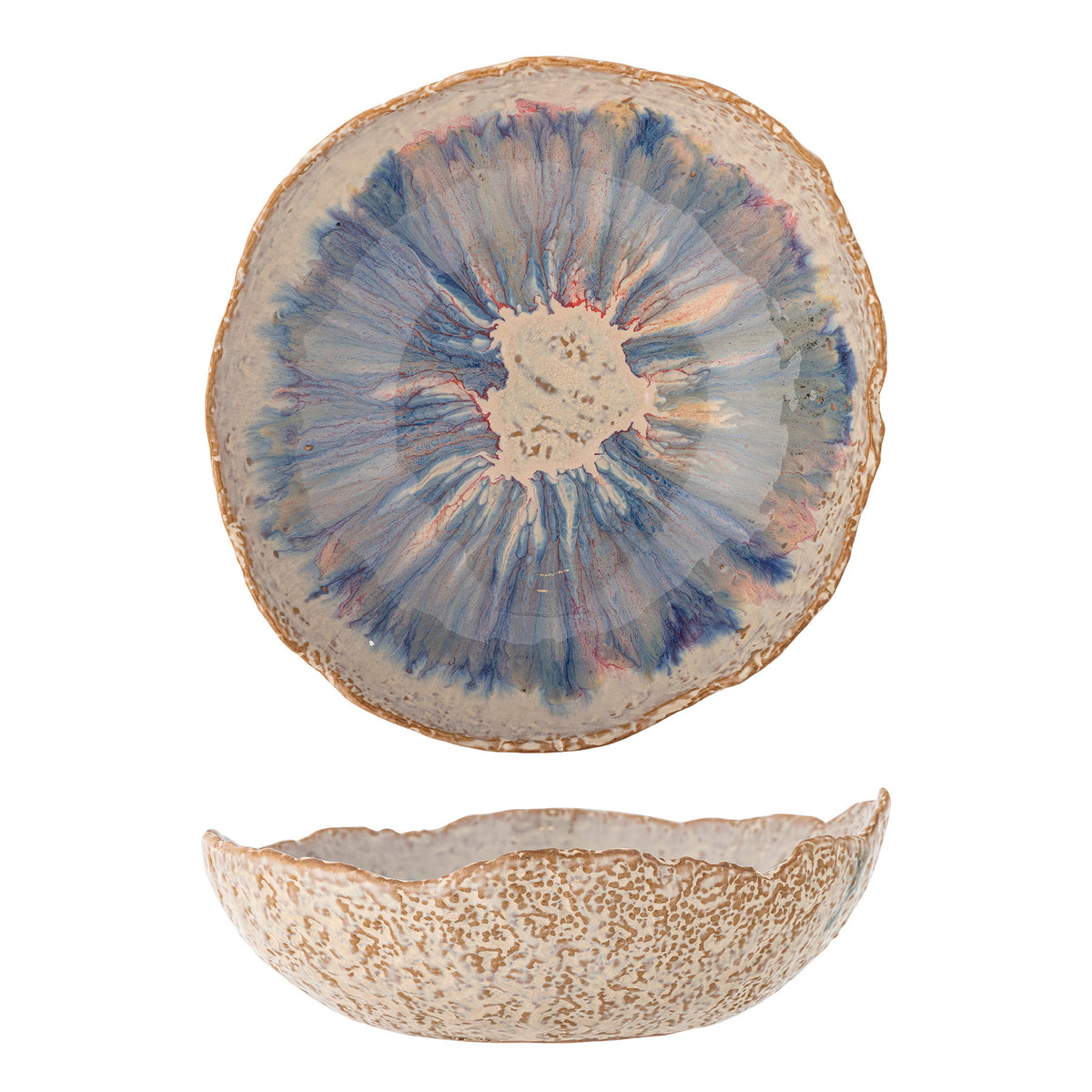 Amalia Schale, Blue, Steingut in Blau präsentiert im Onlineshop von KAQTU Design AG. Schale ist von Bloomingville