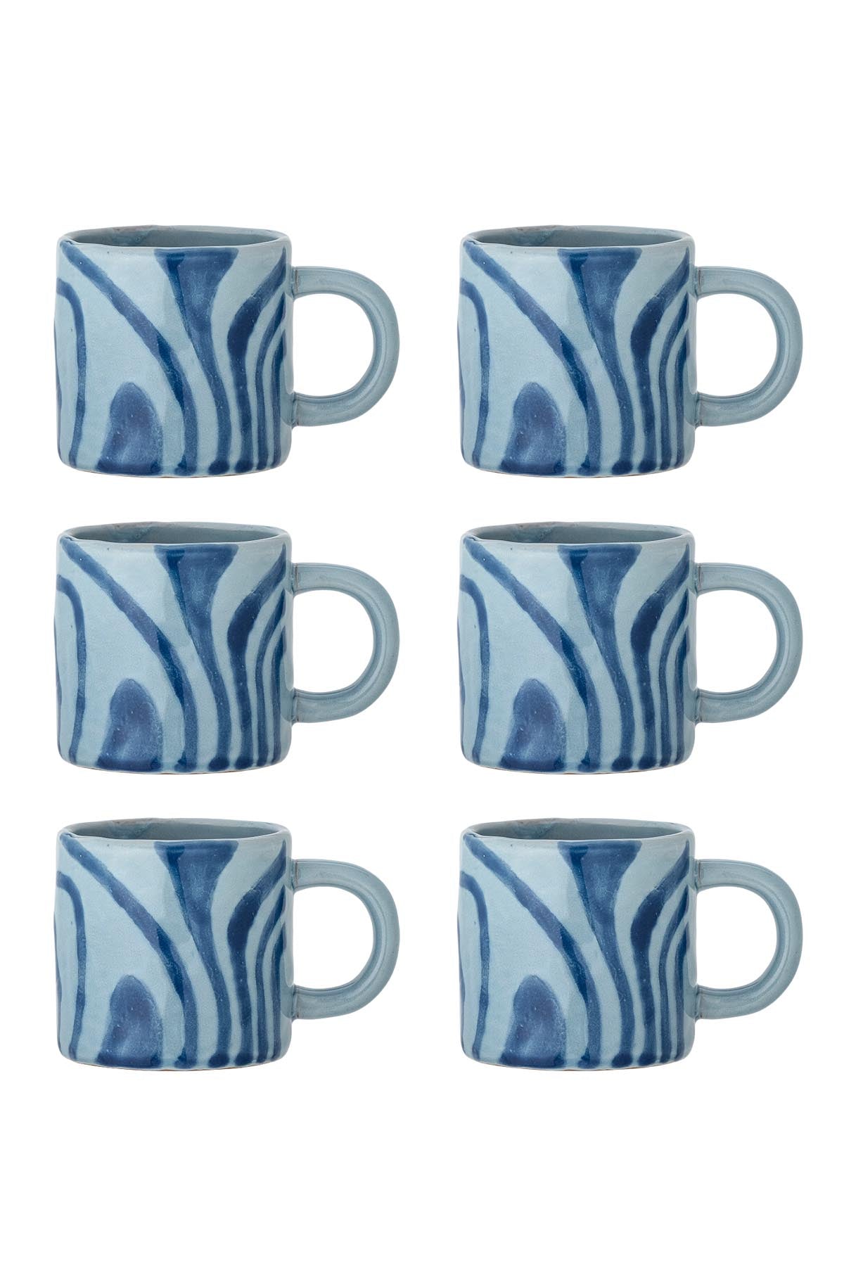 Ninka Tasse, Multipack, Blau, Steingut in Blue präsentiert im Onlineshop von KAQTU Design AG. Tasse ist von Bloomingville
