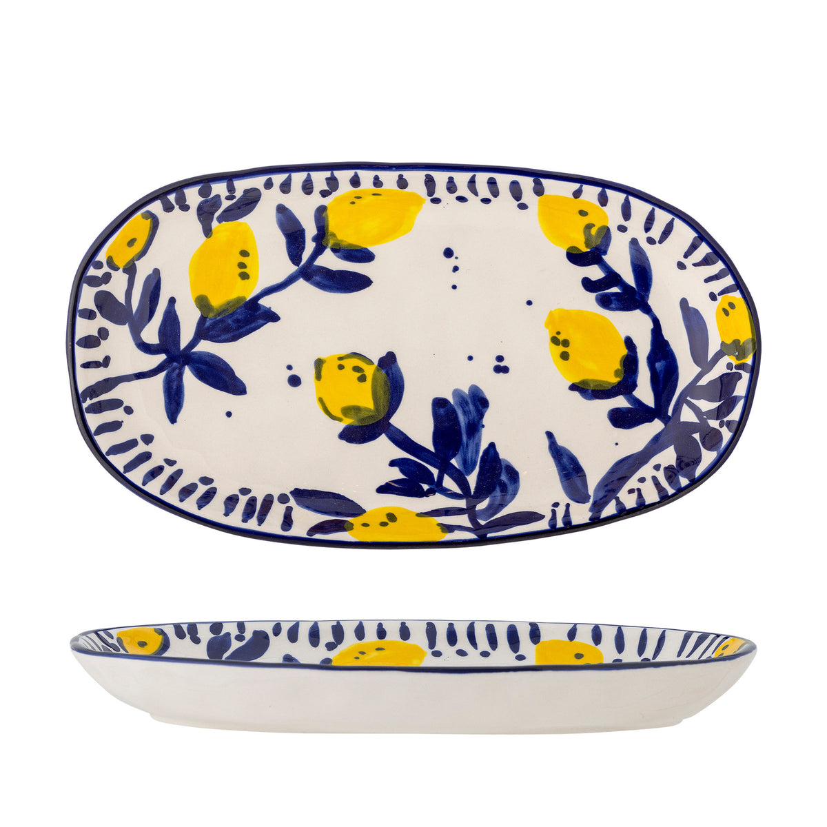 Maxima Servierplatte, Blue, Steingut in Blau präsentiert im Onlineshop von KAQTU Design AG. Servierplatten ist von Creative Collection
