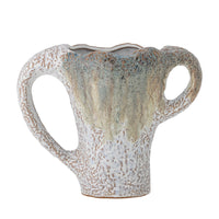 Ledger Vase, Grün, Steingut