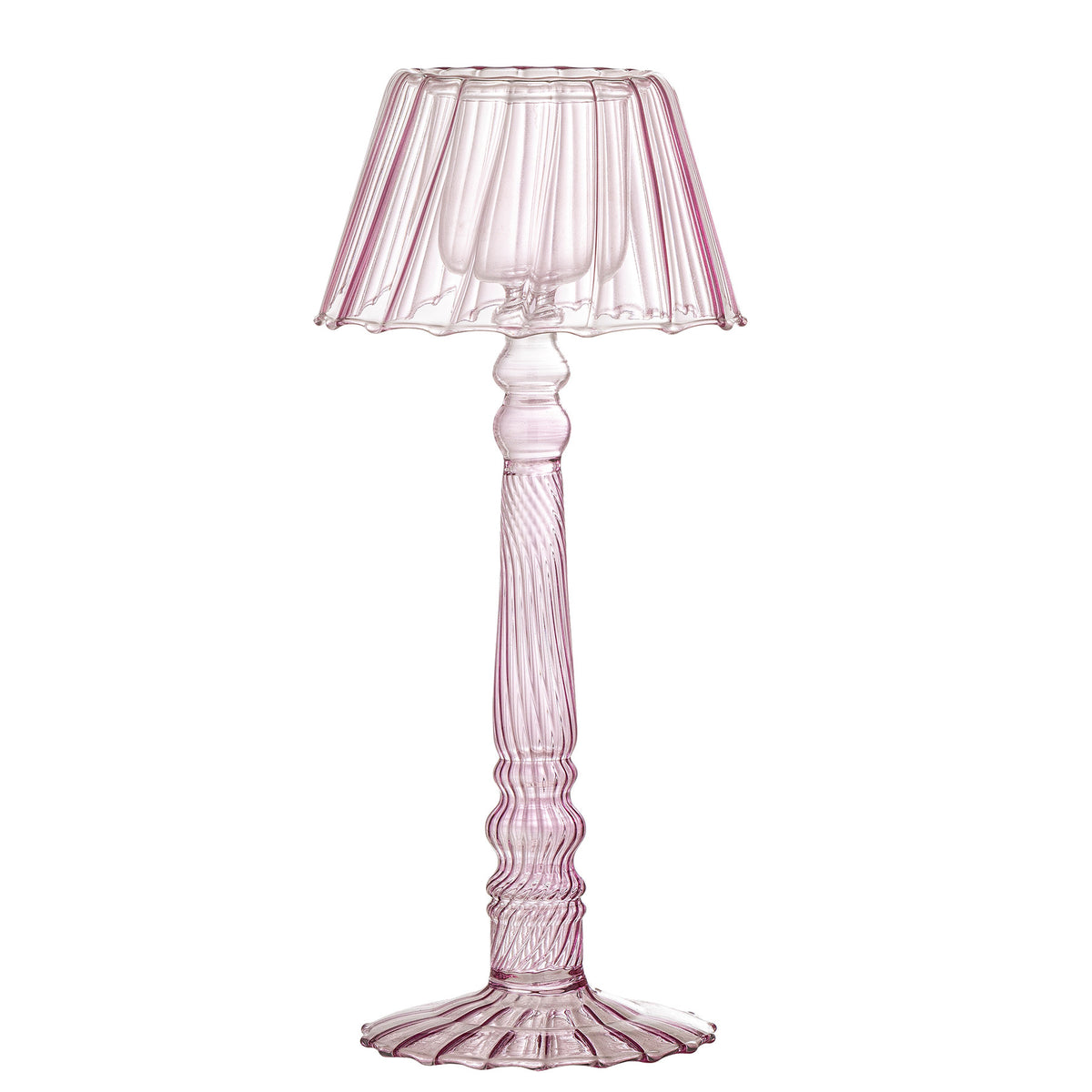 Cisco Teelichthalter, Rose, Glas in Rose präsentiert im Onlineshop von KAQTU Design AG. Teelichthalter ist von Bloomingville