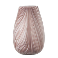 Ennis Vase, Rose, Glas