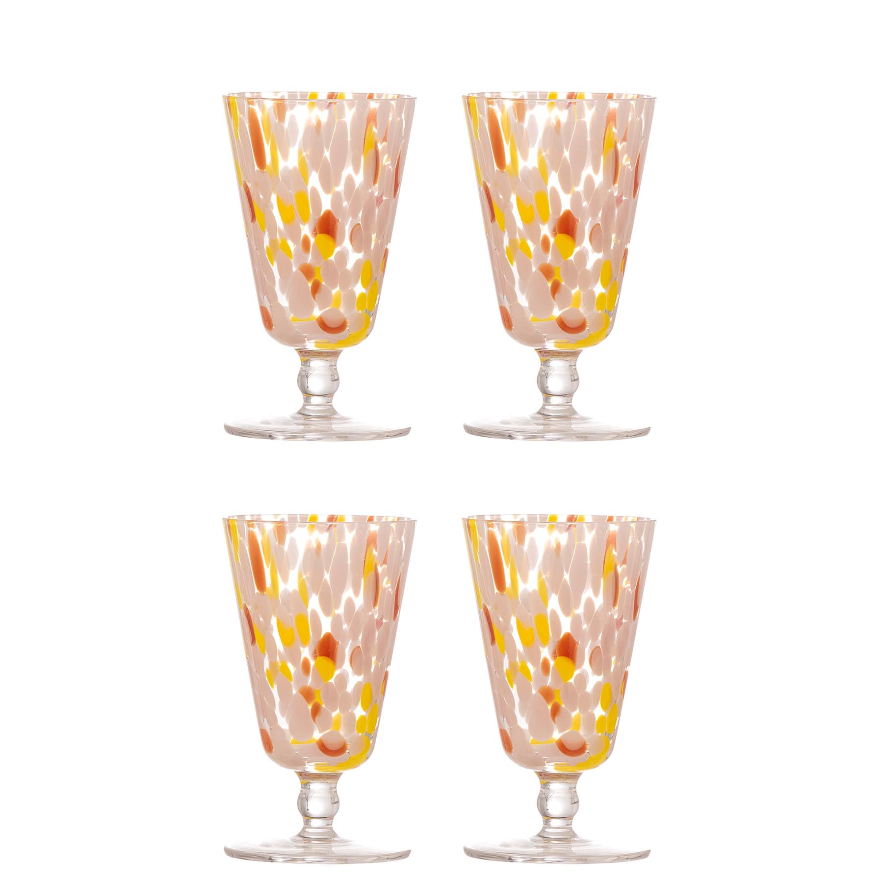 Lilya Weinglas, Multipack, Rose, Glas in Rose präsentiert im Onlineshop von KAQTU Design AG. Glas ist von Bloomingville