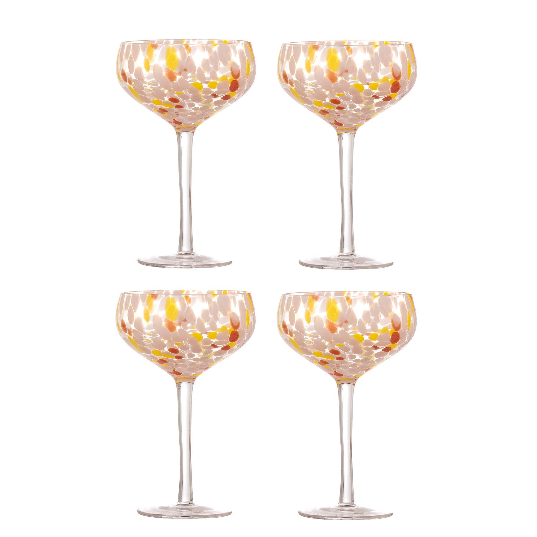 Lilya Cocktailglas, Multipack, Rose, Glas in Rose präsentiert im Onlineshop von KAQTU Design AG. Glas ist von Bloomingville