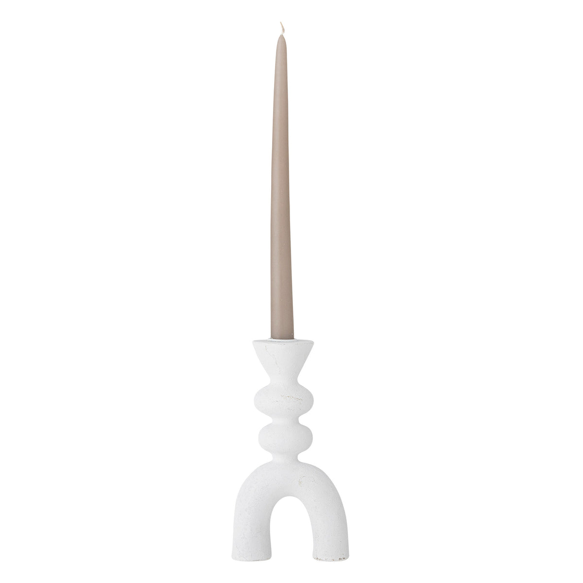 Syra Kerzenhalter, Weiss, Polyresin in Weiss präsentiert im Onlineshop von KAQTU Design AG. Kerzenständer ist von Bloomingville