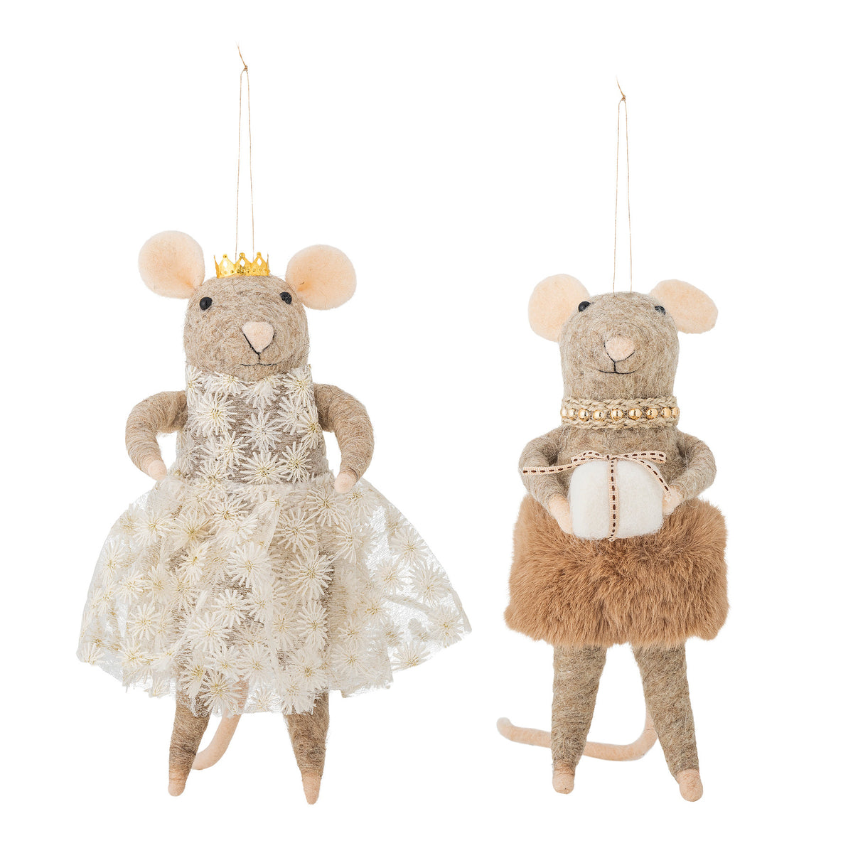 Peo Ornament, Braun, Wolle in Braun präsentiert im Onlineshop von KAQTU Design AG. Ornament ist von Bloomingville