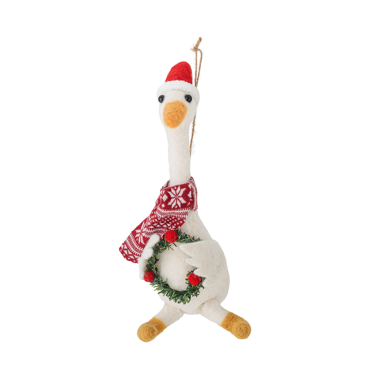 Arlo Ornament, Weiss, Wolle in Weiss präsentiert im Onlineshop von KAQTU Design AG. Ornament ist von Bloomingville