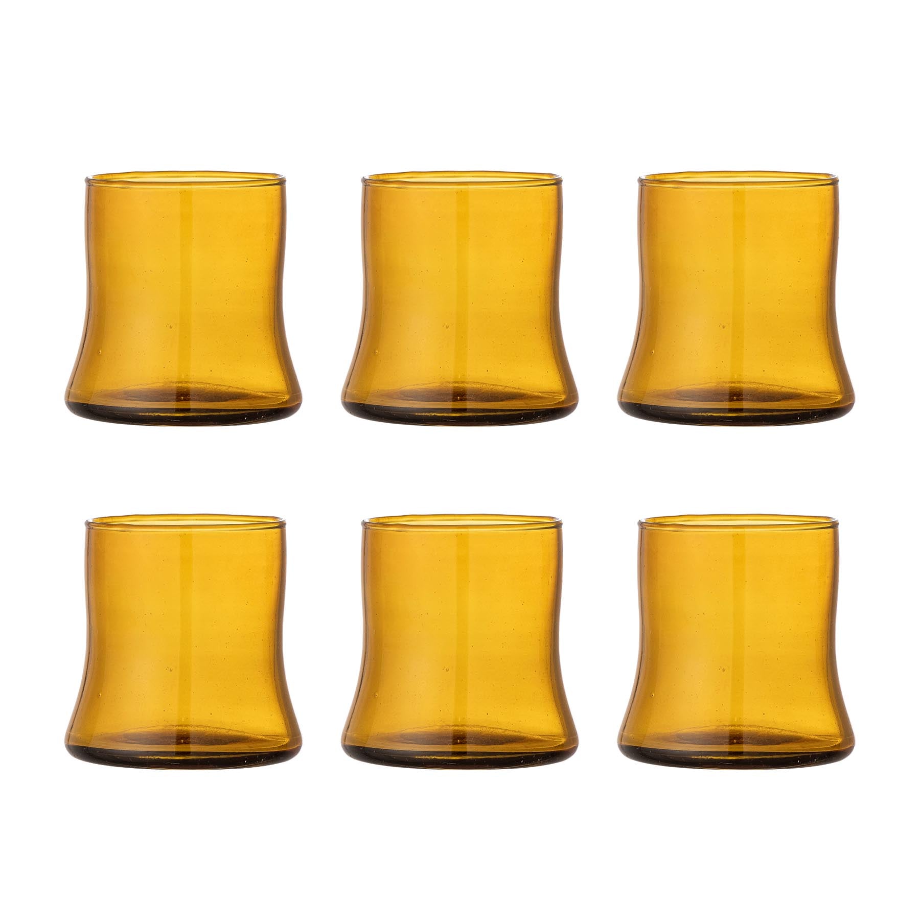 Florentine Trinkglas, Multipack, Braun, Recyceltes Glas in Brown präsentiert im Onlineshop von KAQTU Design AG. Glas ist von Bloomingville