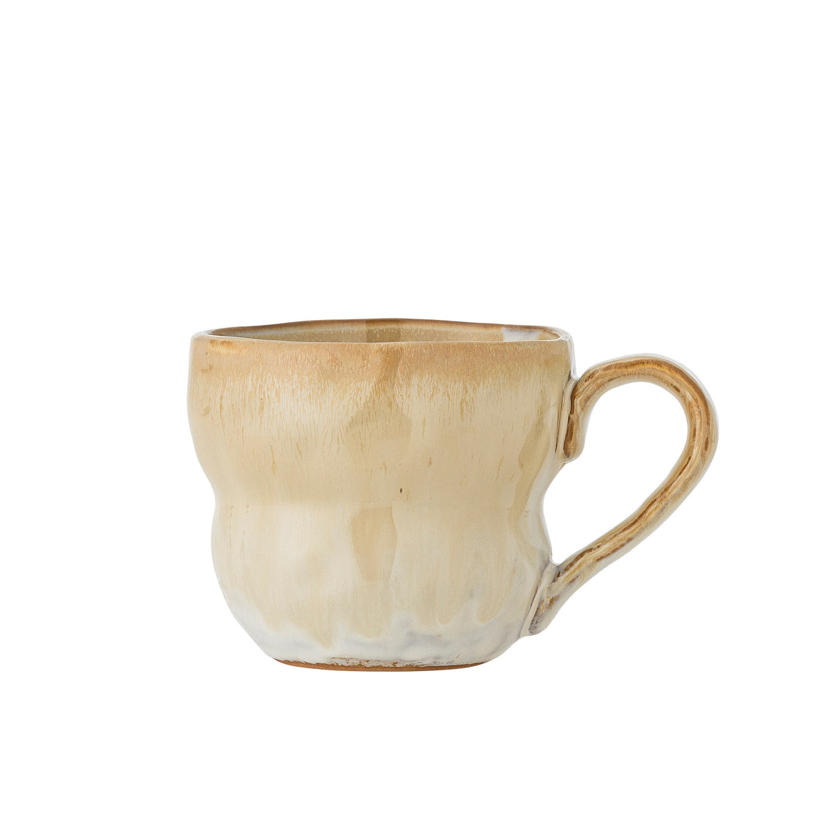 Nara Tasse, Beige, Steingut in Beige präsentiert im Onlineshop von KAQTU Design AG. Tasse ist von Creative Collection