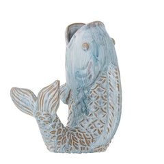 Hiro Vase, Blau, Steingut