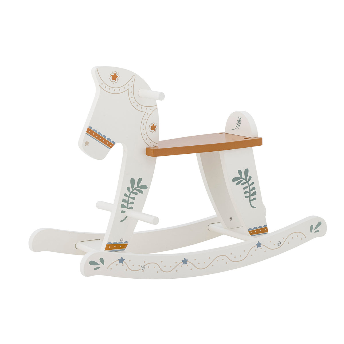 Ruddy Schaukelspielzeug, Pferd, Weiss, MDF in Weiss präsentiert im Onlineshop von KAQTU Design AG. Spielzeug ist von Bloomingville Mini