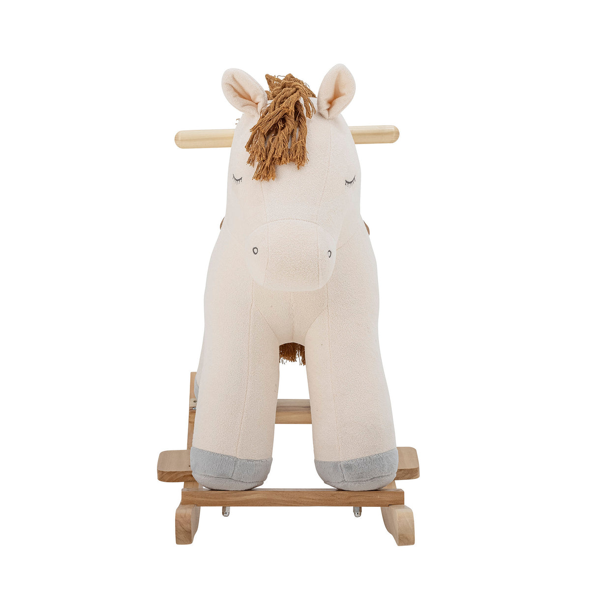 Merlen Rocking Toy, Horse, Weiá, Polyester in White präsentiert im Onlineshop von KAQTU Design AG. Objekte Kids ist von Bloomingville Mini