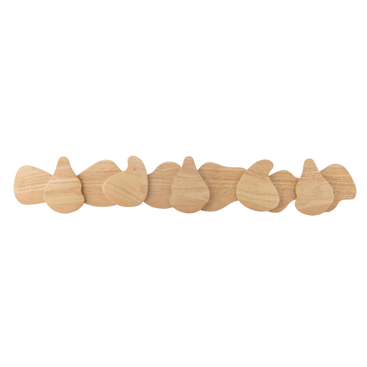 Ross Garderobe, Natur, Gummibaumholz in Natur präsentiert im Onlineshop von KAQTU Design AG. Kleiderhaken ist von Bloomingville