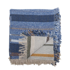 Toscana Decke, Blau, Mischfasern