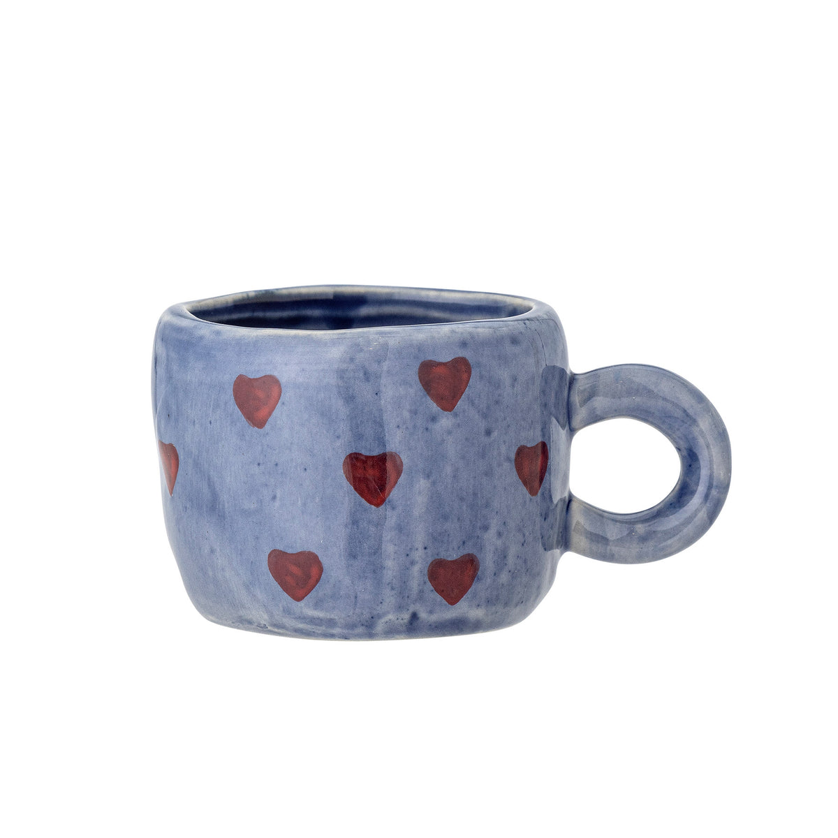 Nini Tasse, Blue, Steingut in Blau präsentiert im Onlineshop von KAQTU Design AG. Tasse ist von Bloomingville Mini