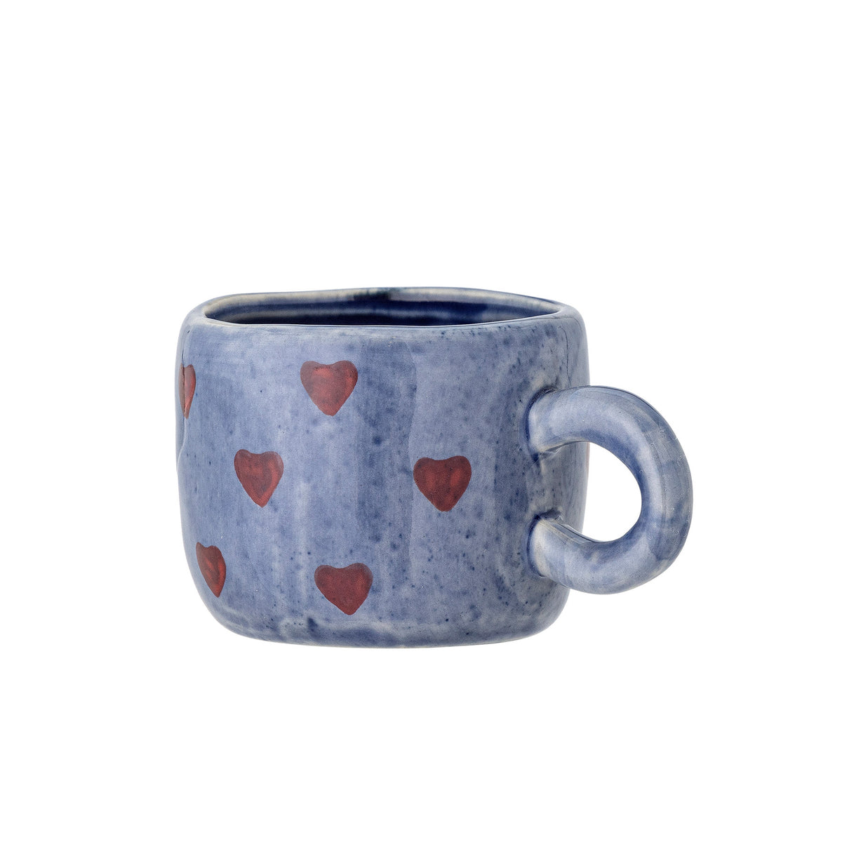 Nini Tasse, Blue, Steingut in Blau präsentiert im Onlineshop von KAQTU Design AG. Tasse ist von Bloomingville Mini