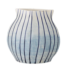 Esra Vase, Blue, Steingut