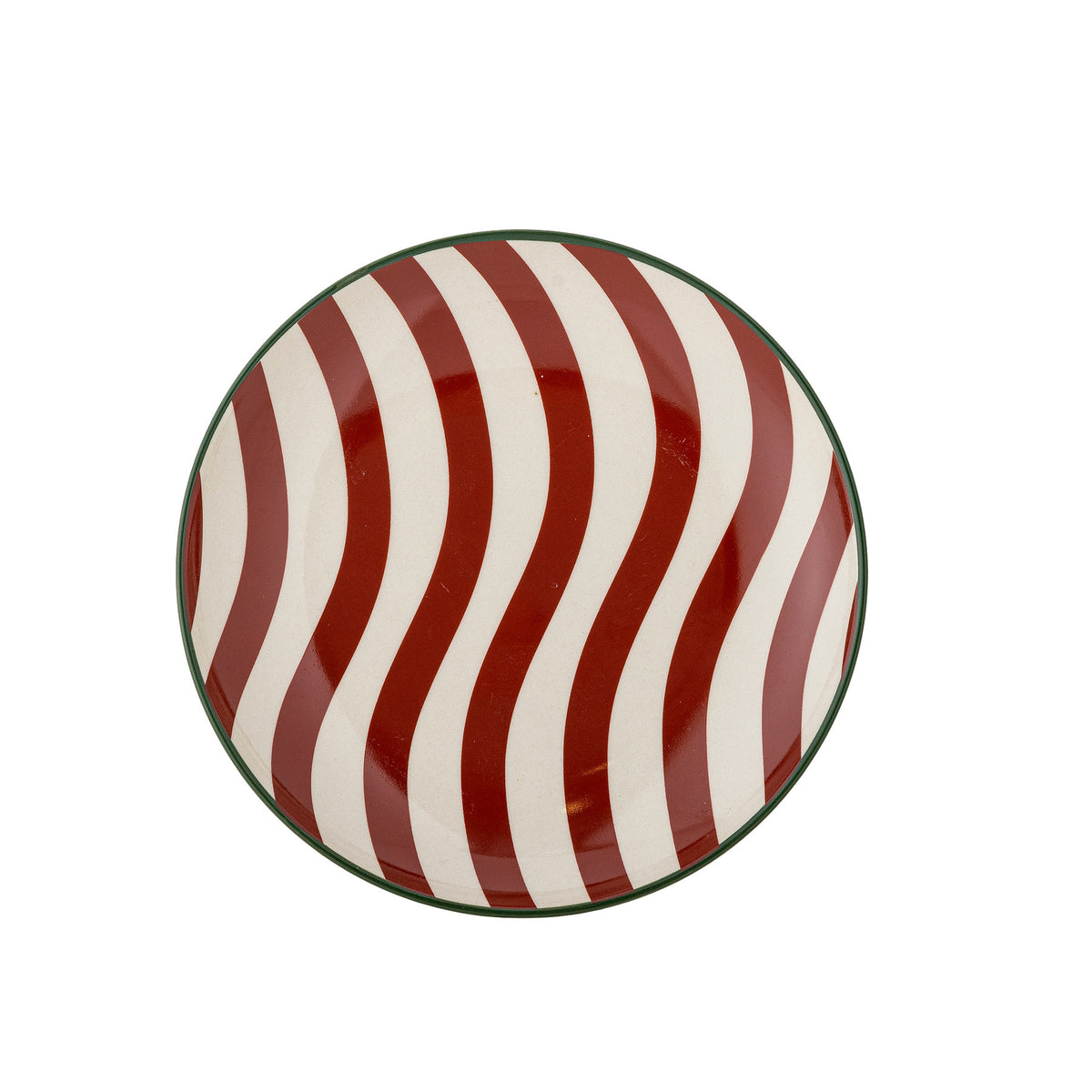 Jolly Teller, Rot, Steingut in Rot präsentiert im Onlineshop von KAQTU Design AG. Teller ist von Bloomingville