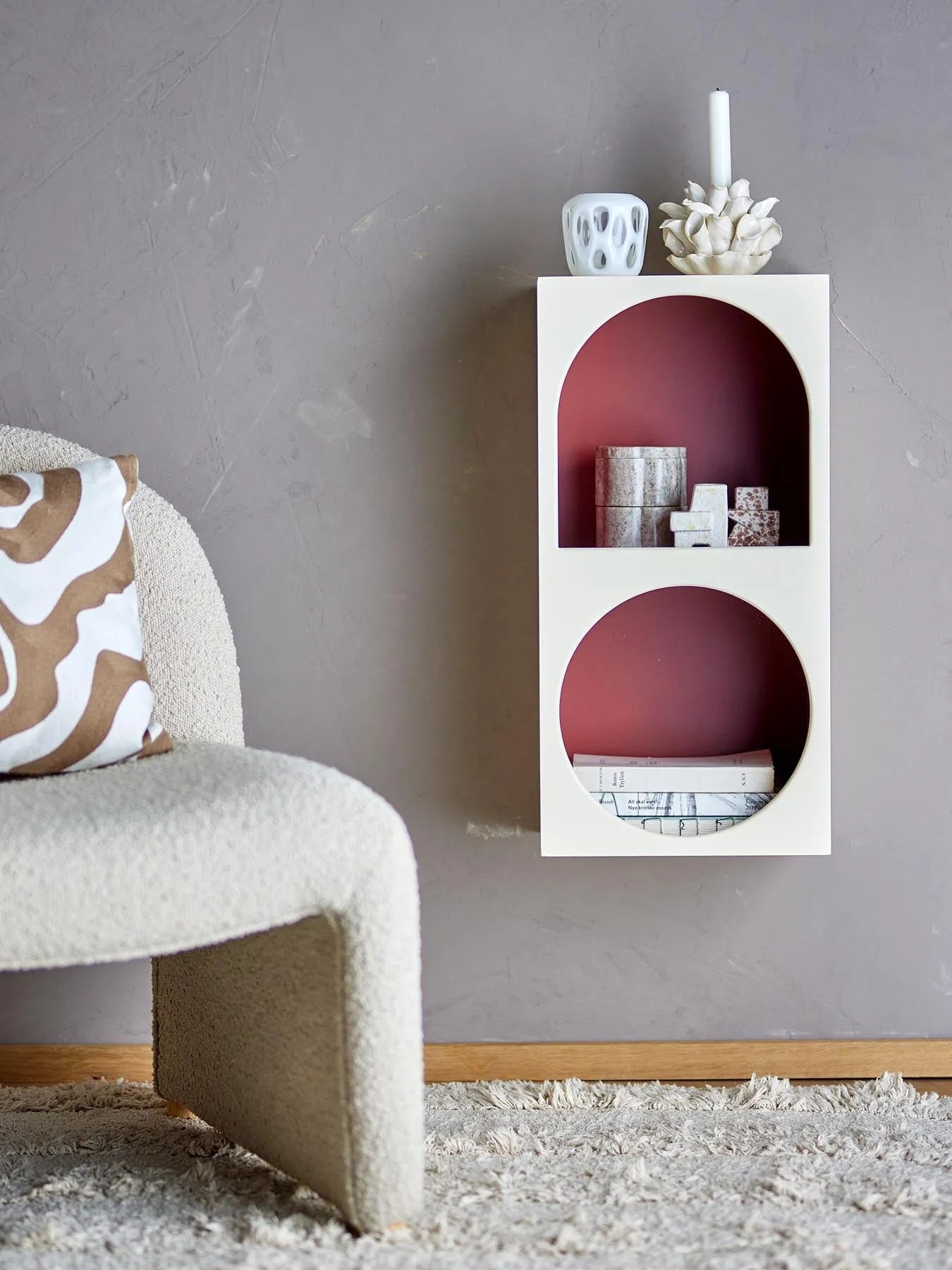 Graphia Bücherregal, Weiß, MDF in Weiß präsentiert im Onlineshop von KAQTU Design AG. Standregal ist von Bloomingville