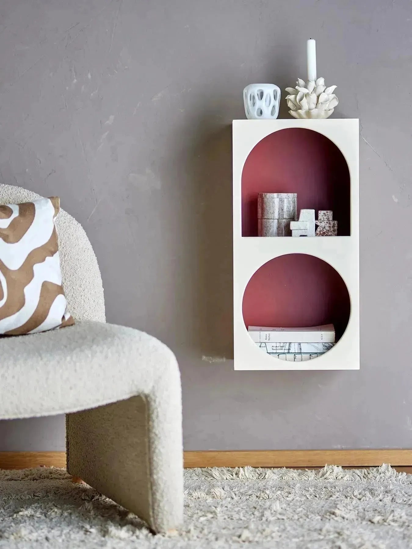 Graphia Bücherregal, Weiß, MDF in Weiß präsentiert im Onlineshop von KAQTU Design AG. Standregal ist von Bloomingville