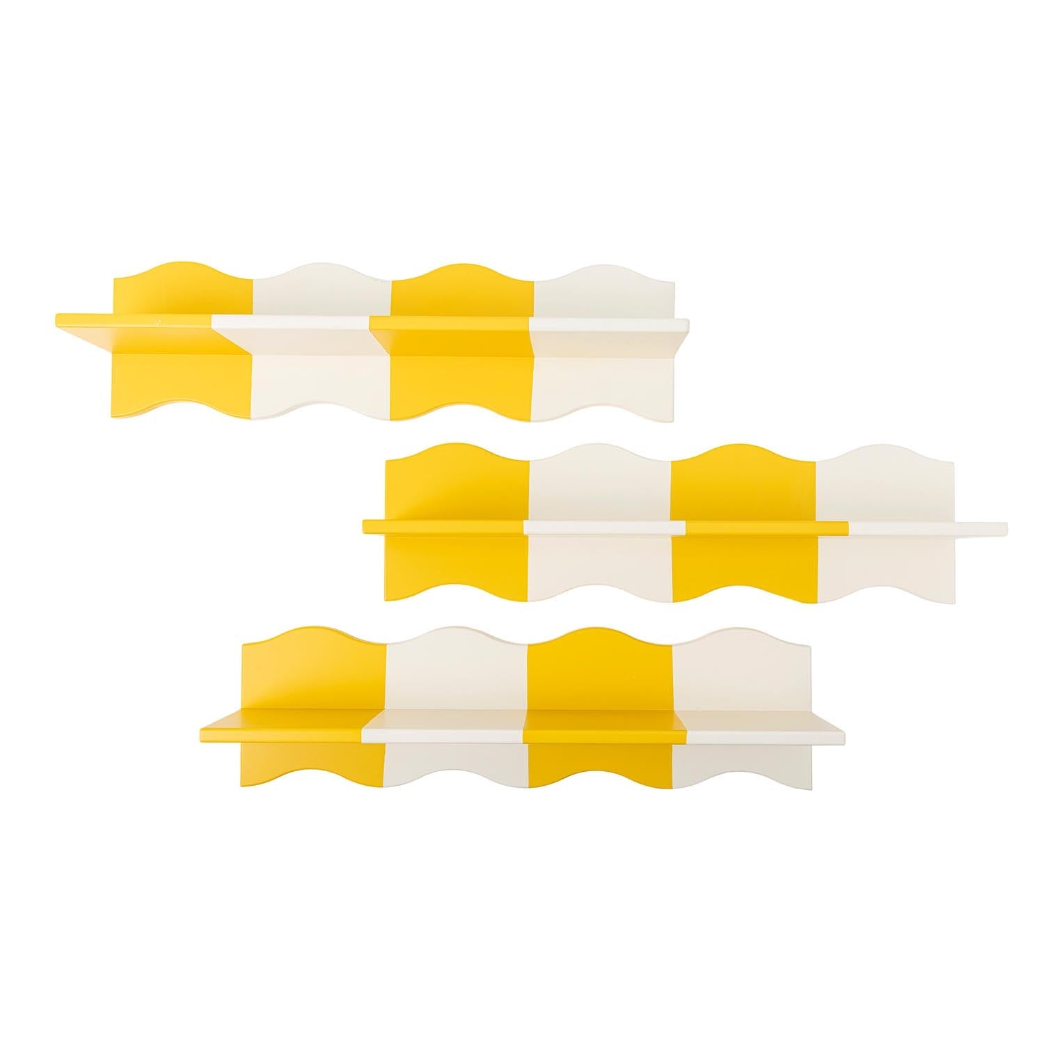 Bubbi Regal, Gelb, MDF in Gelb präsentiert im Onlineshop von KAQTU Design AG. Wandregal ist von Bloomingville Mini