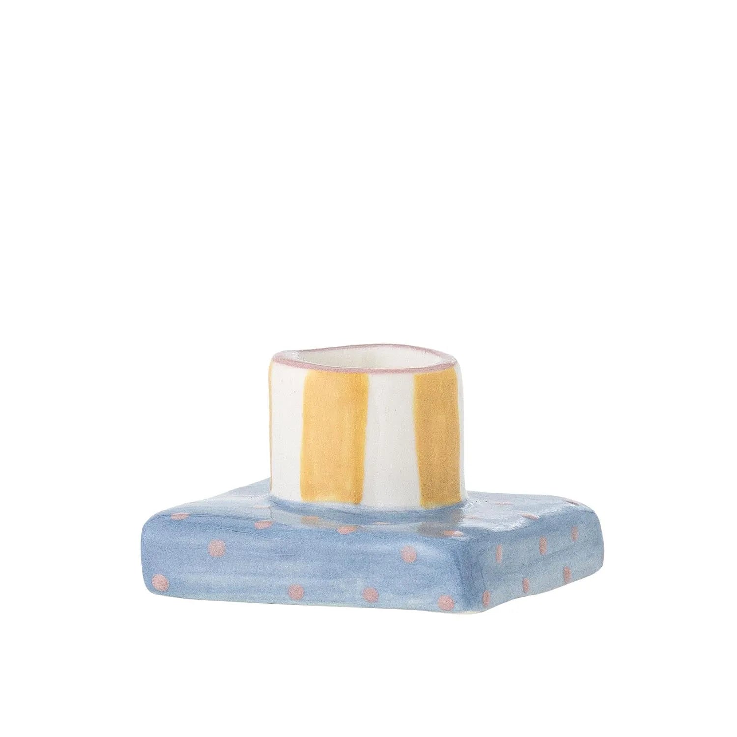 Tacana Kerzenhalter, Blau, Steingut in Blau präsentiert im Onlineshop von KAQTU Design AG. Kerzenständer ist von Bloomingville